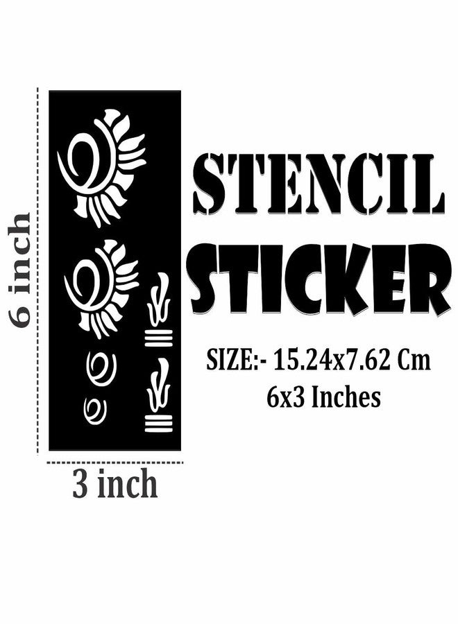 ORDERSHOCK Mehndi Stencil Stickers for Kids and Grown-Ups with Clear Finish - Image 4